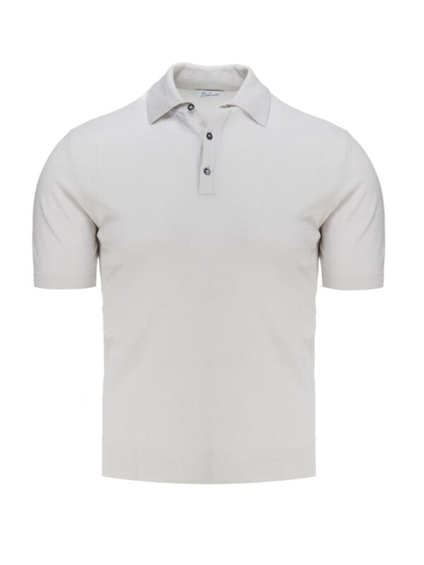 Szara koszulka polo Balamonte widok z przodu.