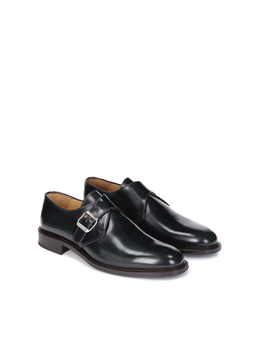 Dark green PERFETTO half shoes