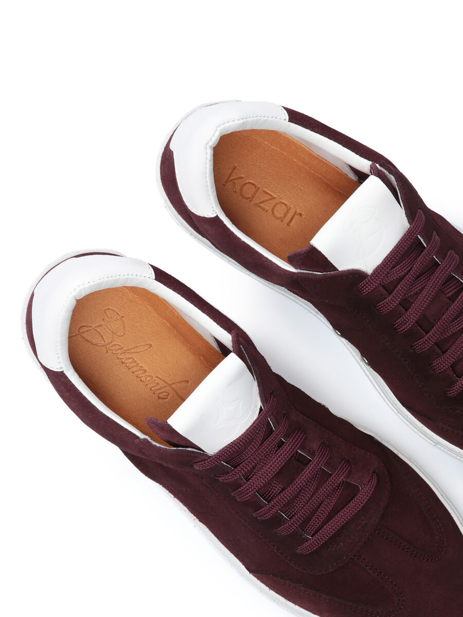 Burgundy suede sneakers INFORMALE - Image 5