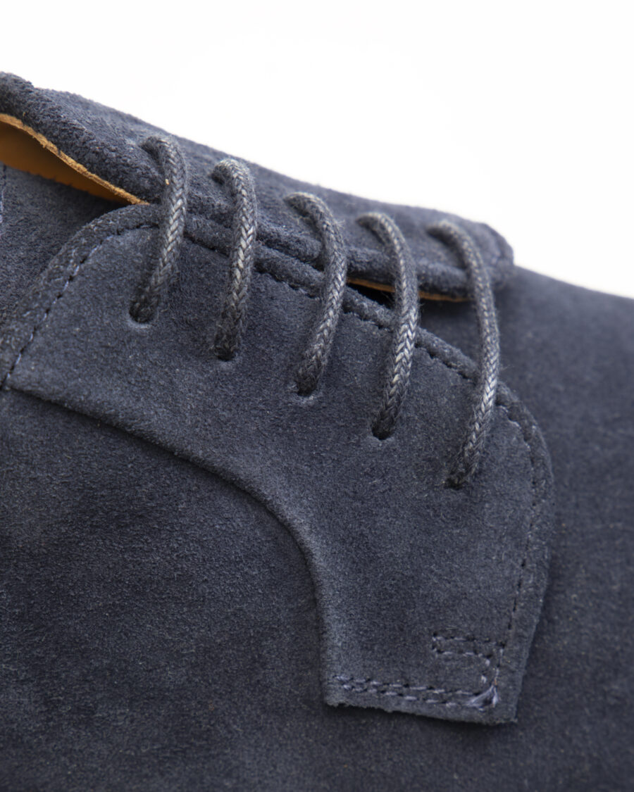 Navy blue suede ELEGANTE half shoes - Image 4