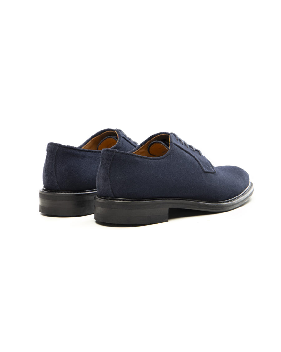 Navy blue suede ELEGANTE half shoes - Image 3