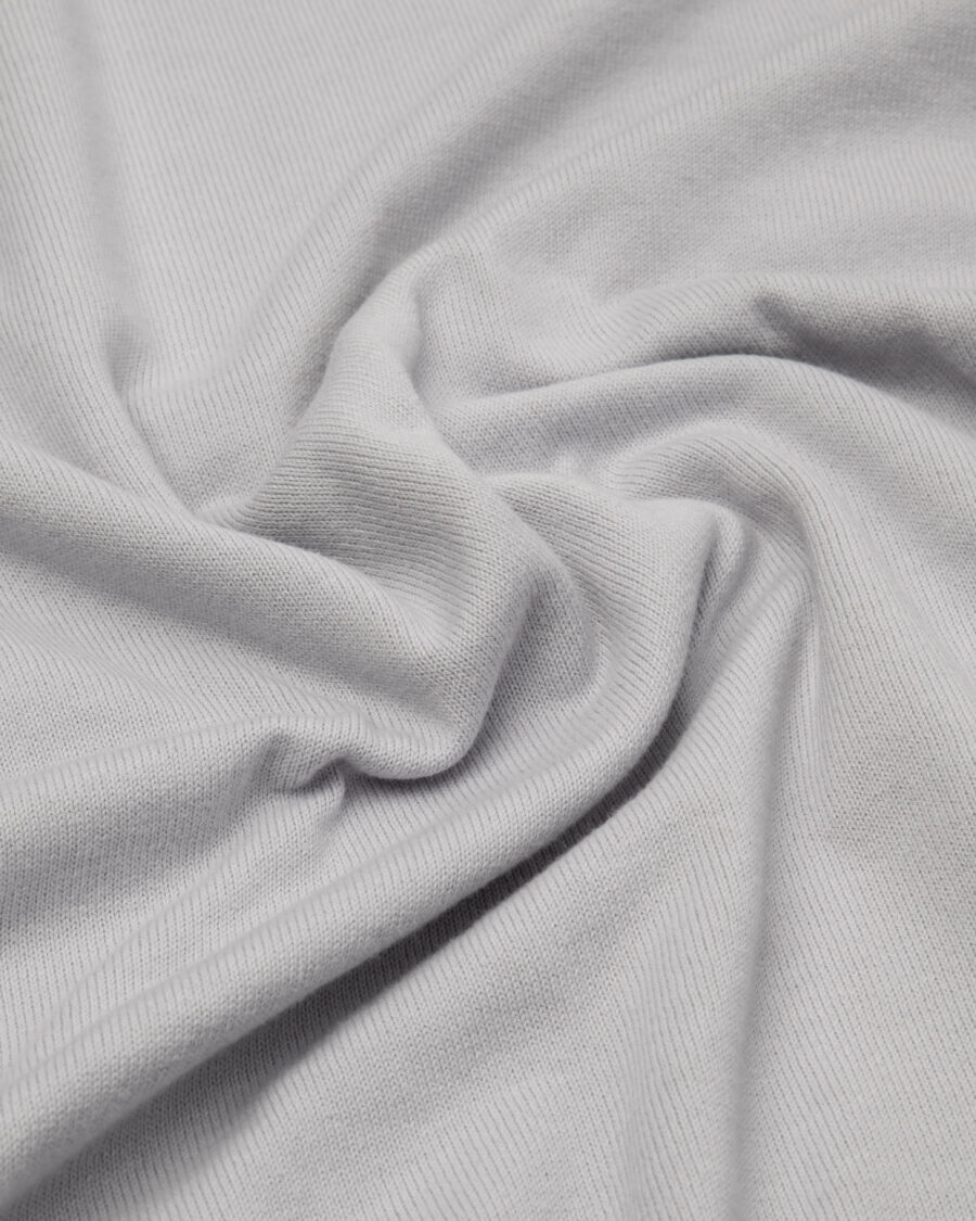 Gray cotton V-neck sweater - Image 3