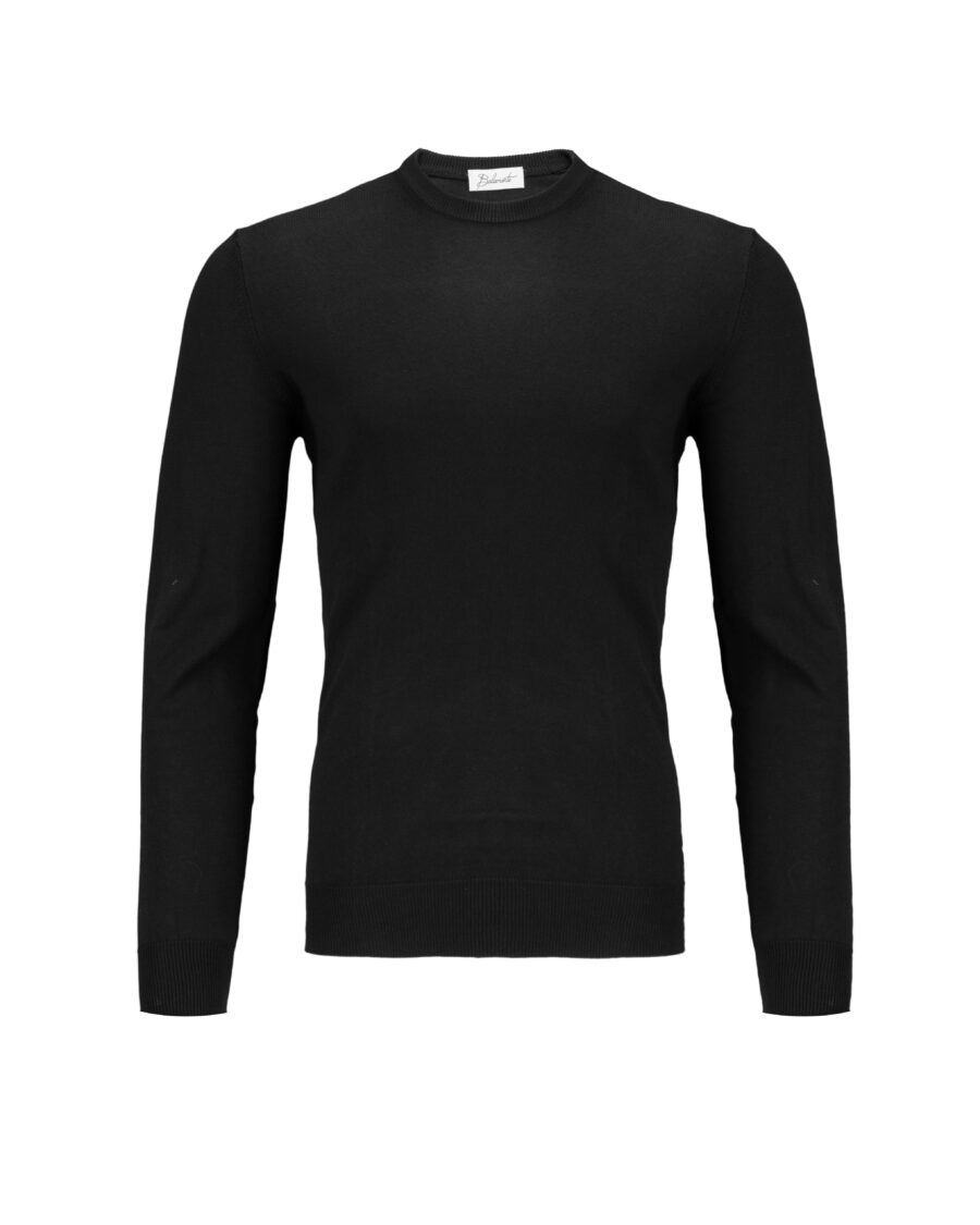 Black cotton sweater