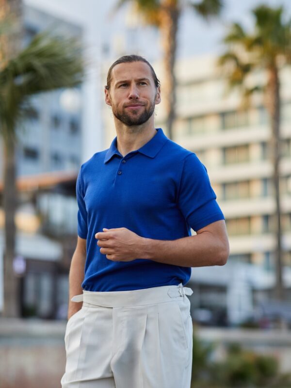 Niebieska polówka Balamonte