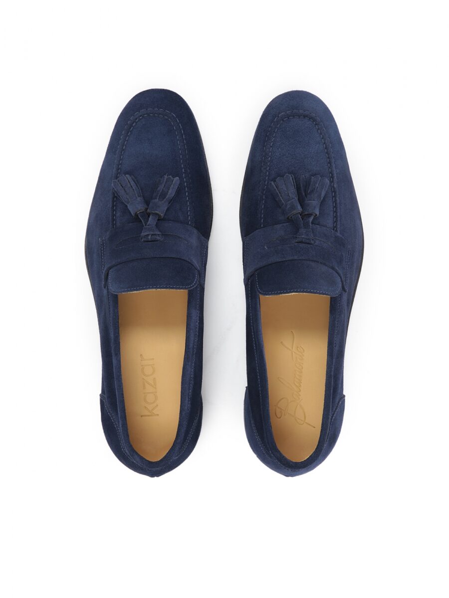 Navy blue suede ELEGANTE half shoes (Kopia) - Image 2