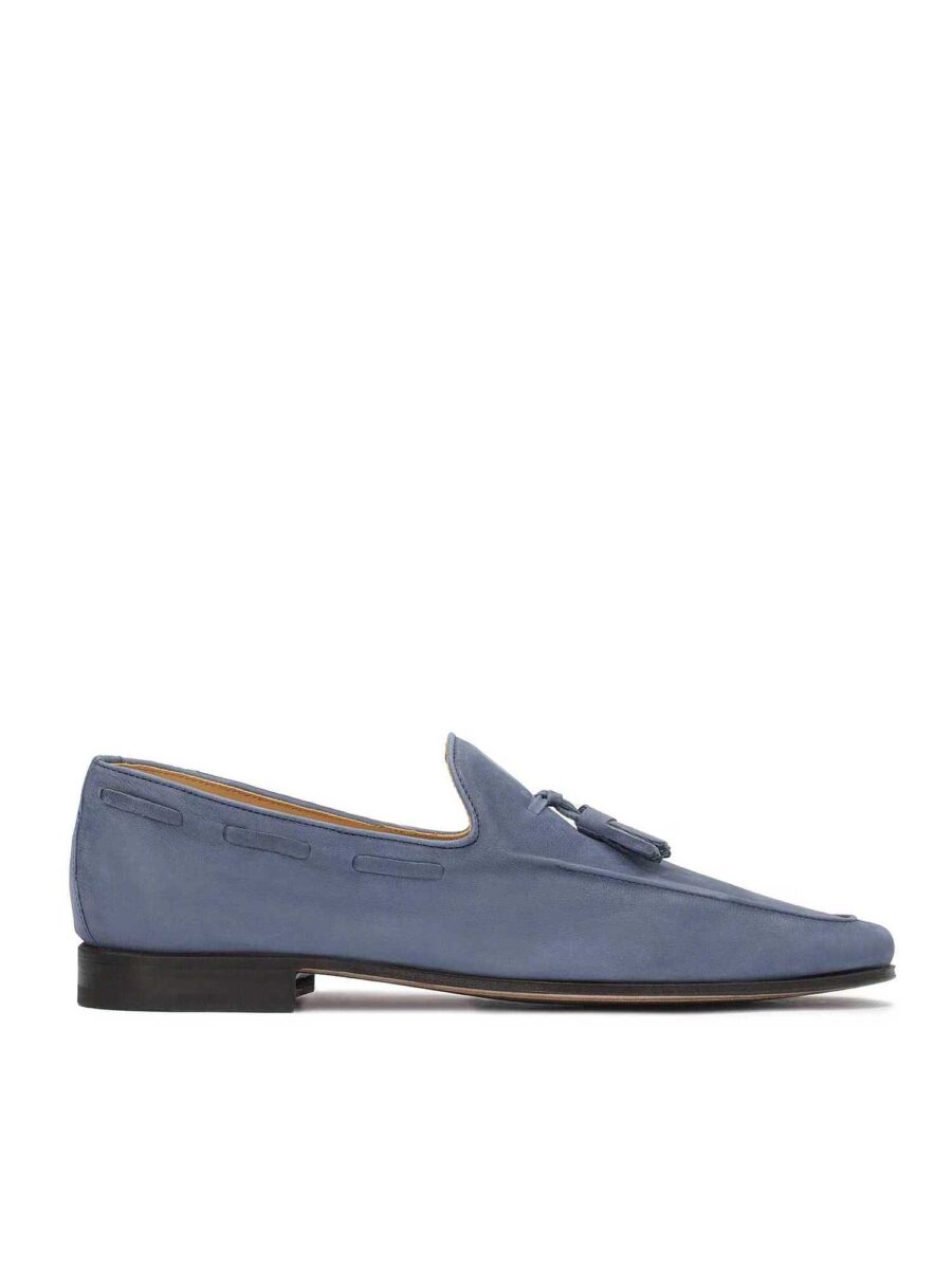 Navy blue suede ELEGANTE half shoes (Kopia) (Kopia) - Image 3