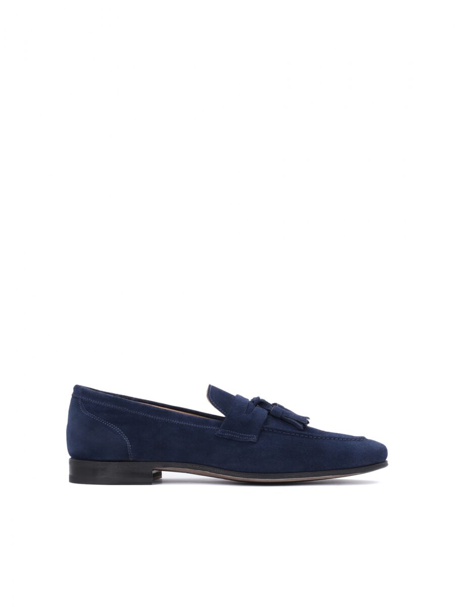 Navy blue suede ELEGANTE half shoes (Kopia) - Image 3
